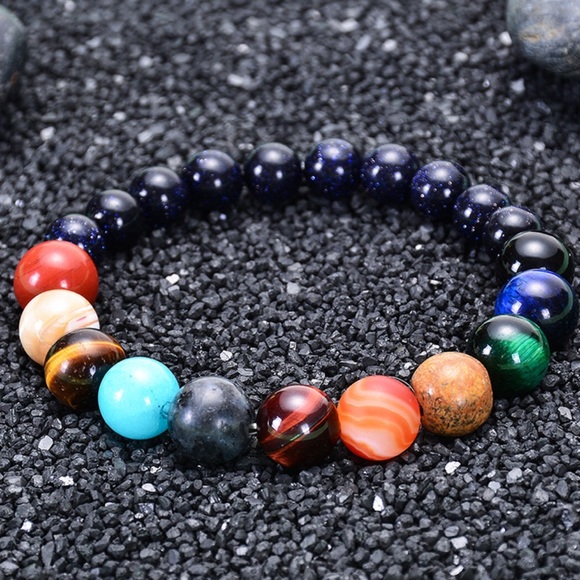 Planetary gemstone bracelet - Picture 4 of 14